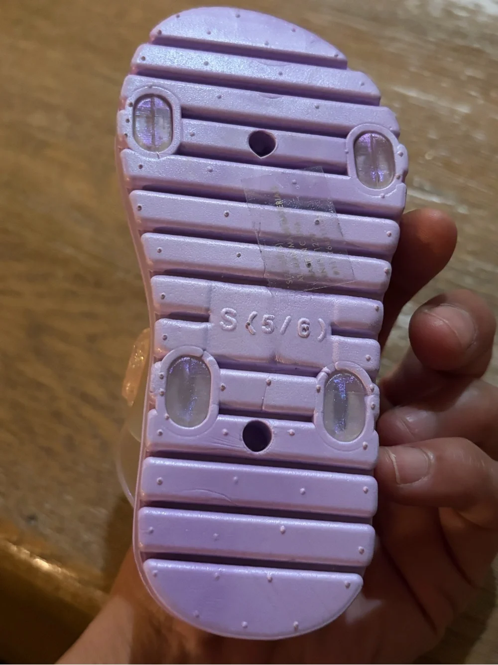 Girls Pink Jelly Sandals with Sea Charm Embellishments